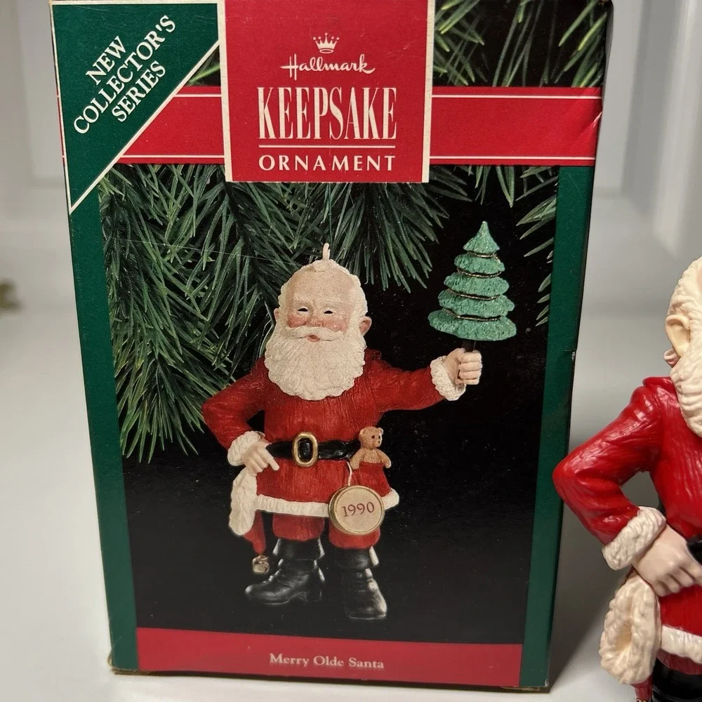 Hallmark Keepsake Ornament Merry‎ Olde Santa Christmas Tree  1990